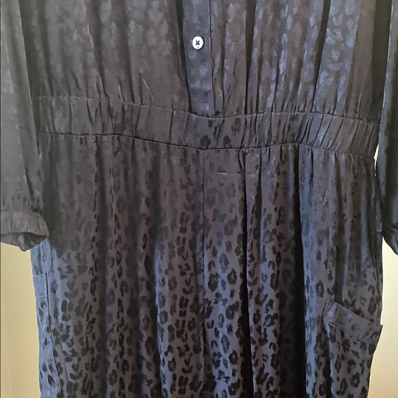 ON-34th XL blue jumpsuit animal print jacquard pattern - Picture 4 of 9